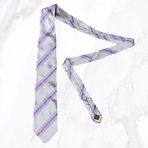 Donald‎ J. Trump Signature Collection Purple & Gray 100% Silk Tie, OS